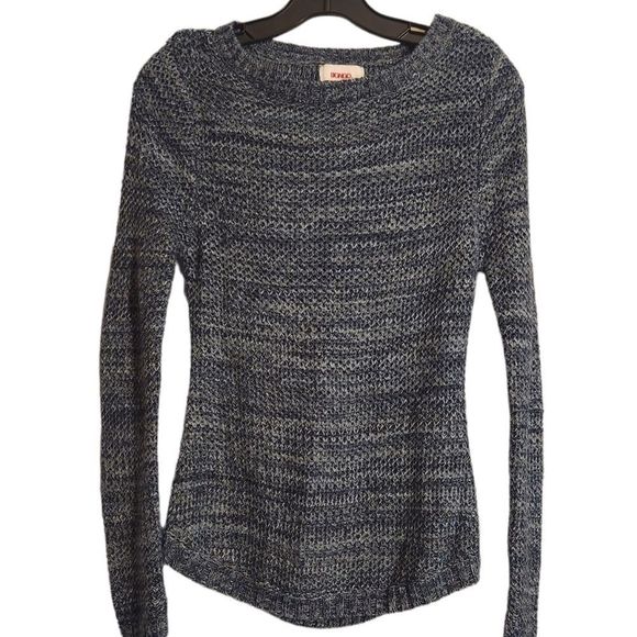 Bongo Sweater Knit Blue Multi Womens Size Small - Picture 2 of 12